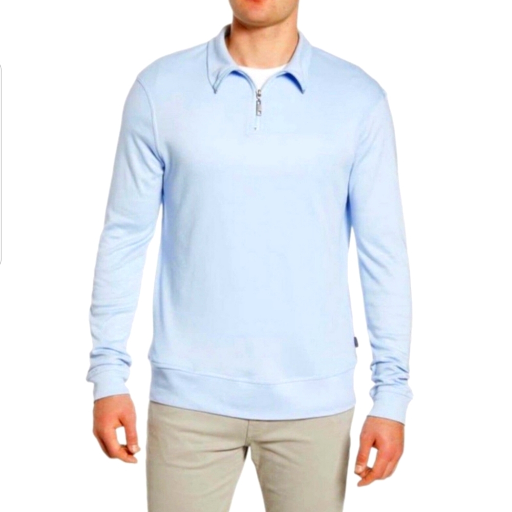 Stone Rose Men’s Performance 1/4 Zip Pullover in Sky Blue Size XXL